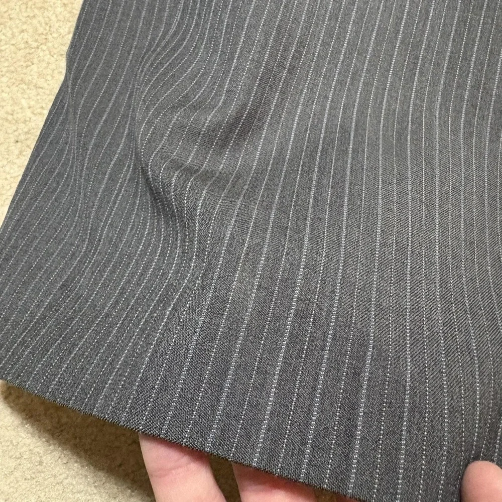 Brooks Brothers 346 Blazer Suit Jacket Mens 37R Gray Pinstripe Sport Coat Stretc